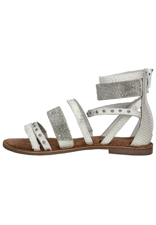 Lazamani Sandalen Leder Weiß