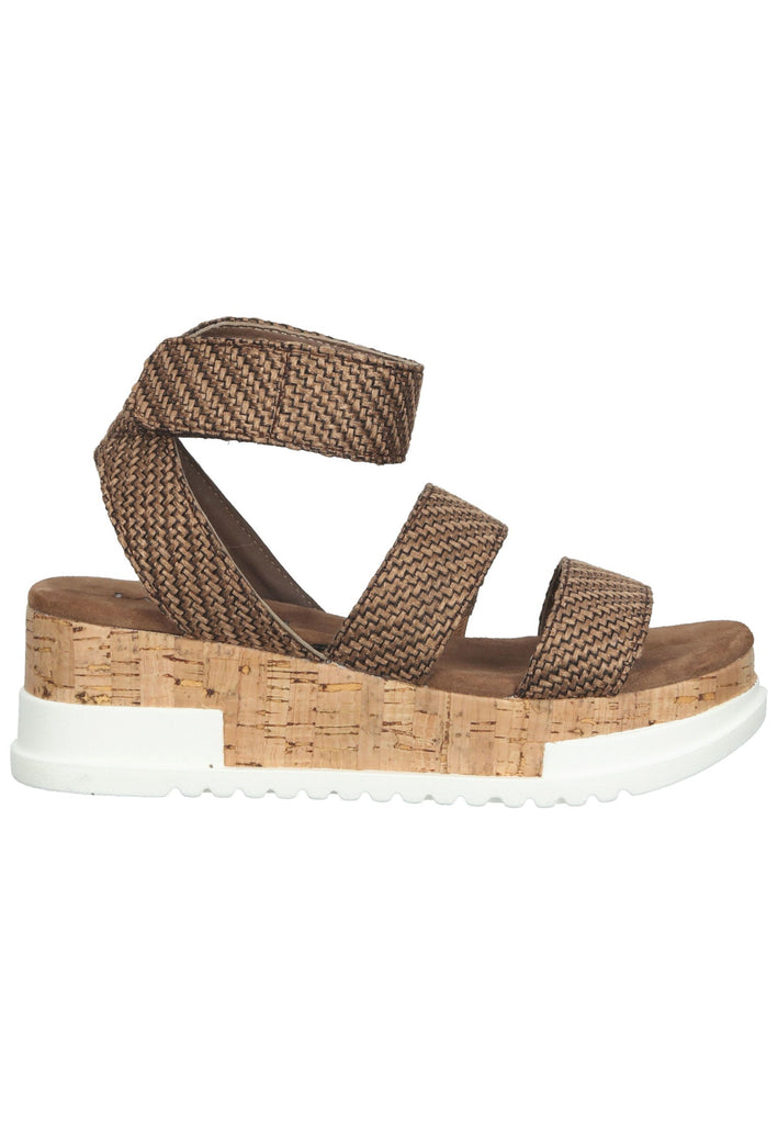 Lazamani Sandalen Textil Braun