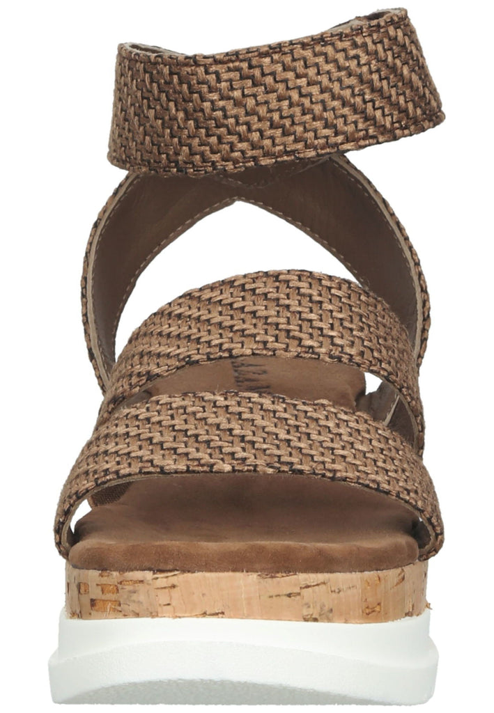 Lazamani Sandalen Textil Braun