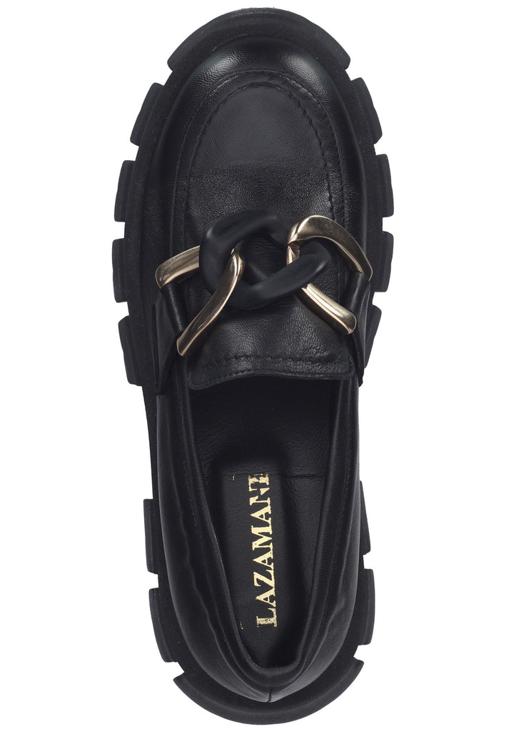 Lazamani Slipper Leder Schwarz