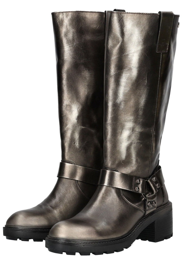Lazamani Stiefel Leder Pewter Warmfutter