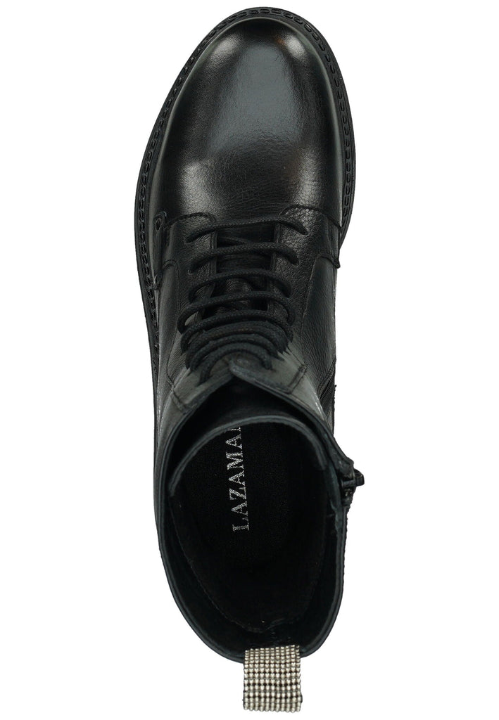 Lazamani Stiefel Leder Schwarz