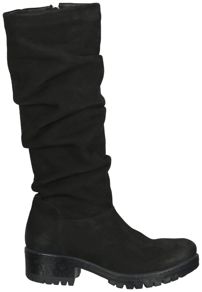 Lazamani Stiefel Leder Schwarz