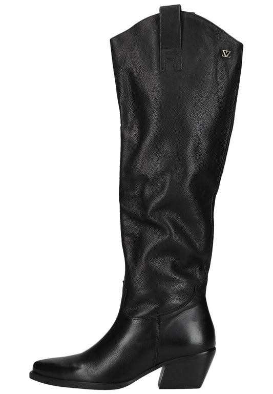 Lazamani Stiefel Leder Schwarz