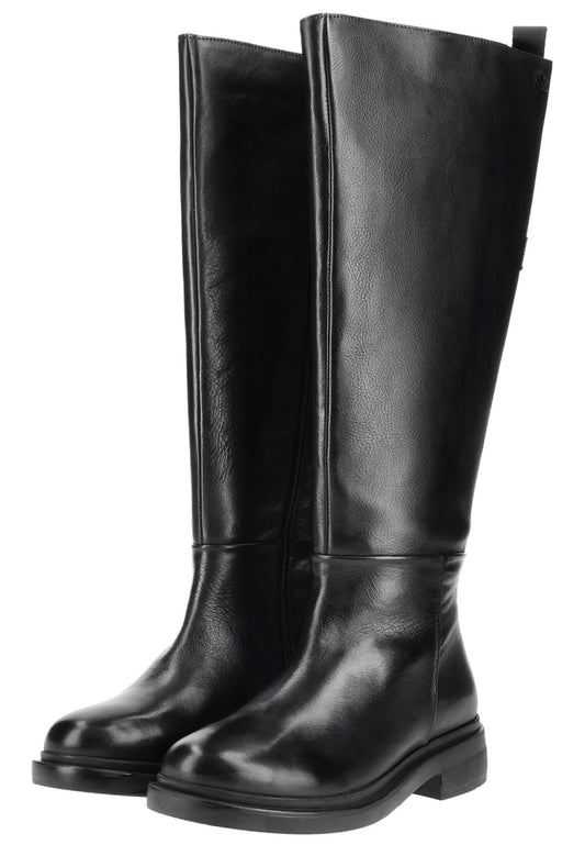Lazamani Stiefel Leder Schwarz