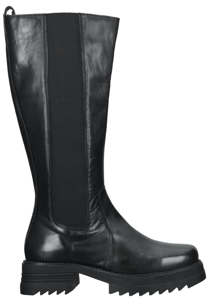 Lazamani Stiefel Leder/Textil Schwarz