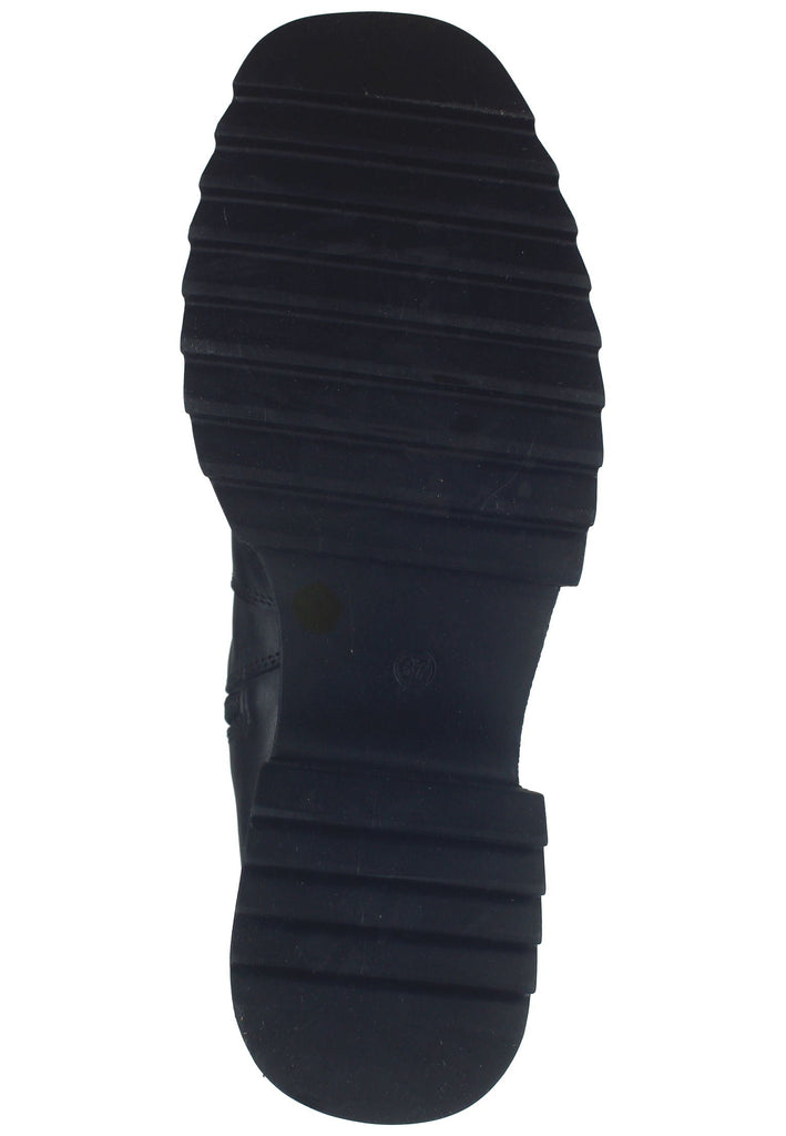 Lazamani Stiefel Leder/Textil Schwarz