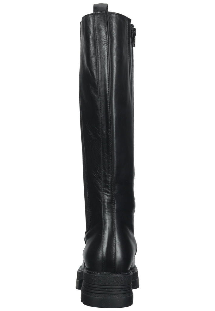 Lazamani Stiefel Leder/Textil Schwarz