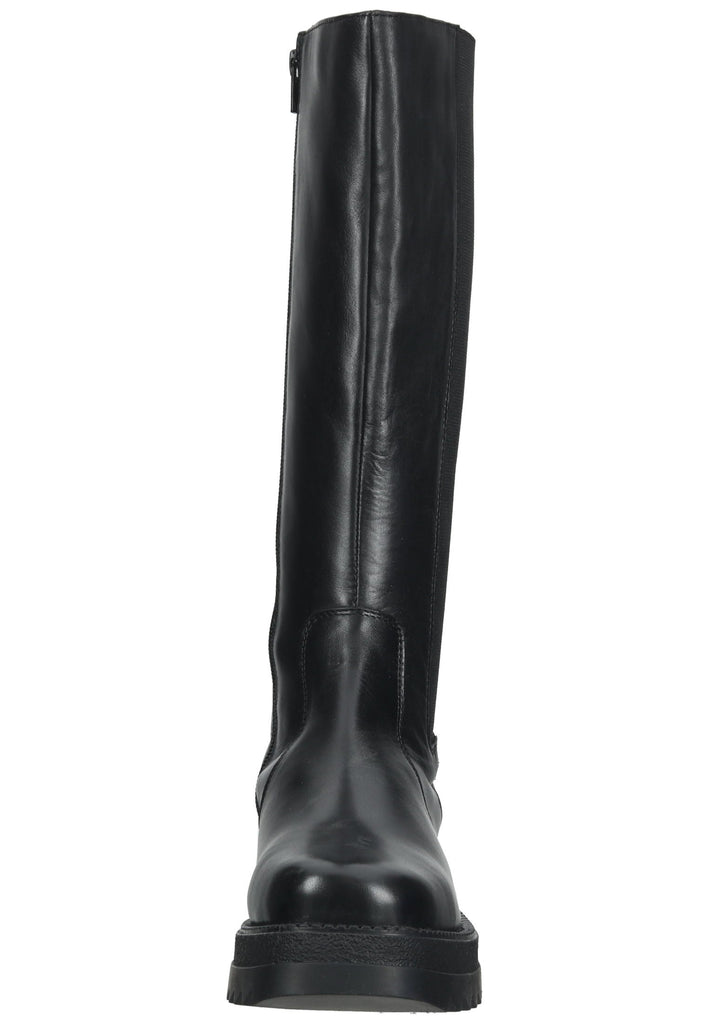 Lazamani Stiefel Leder/Textil Schwarz