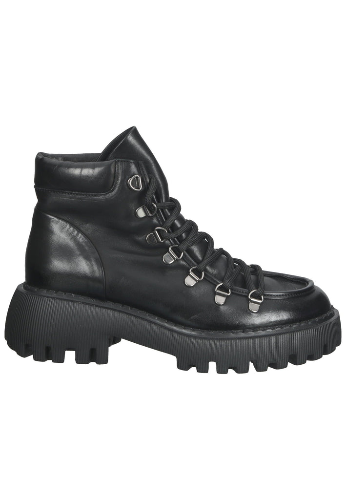 Lazamani Stiefelette Glattleder Schwarz