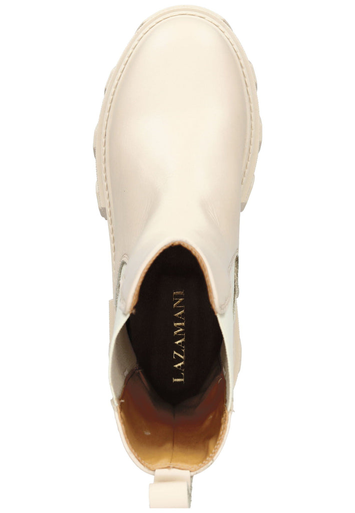Lazamani Stiefelette Leder Beige