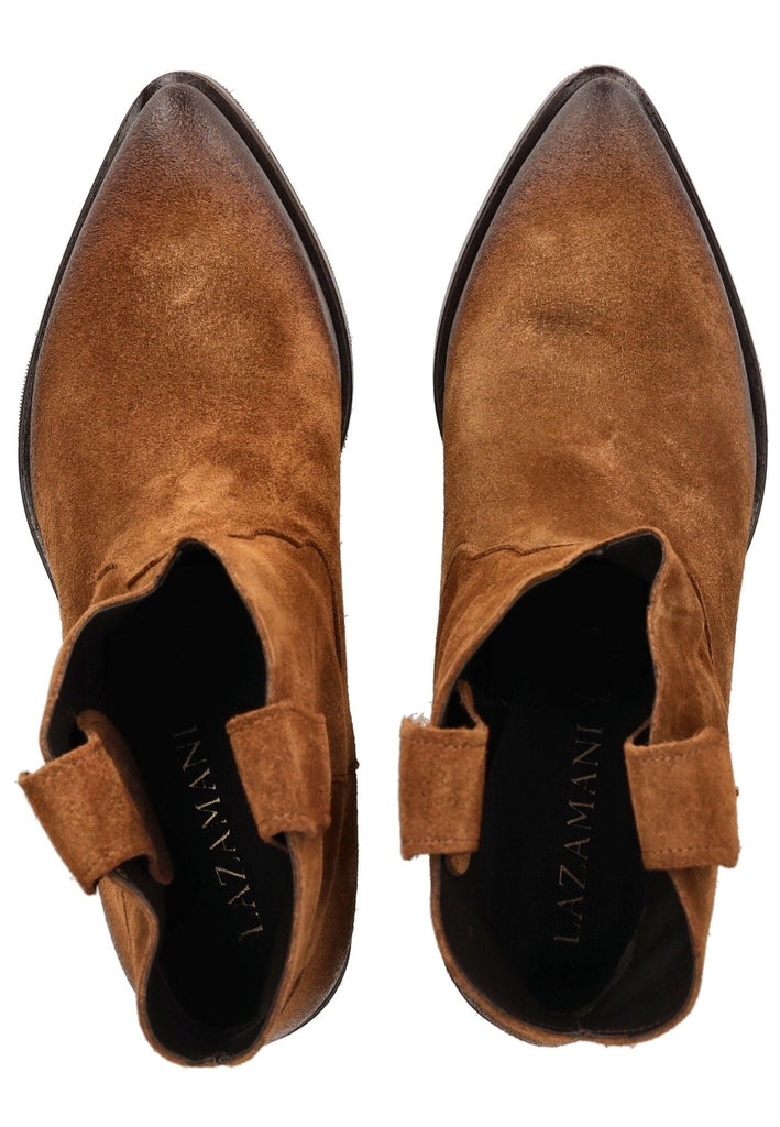 Lazamani Stiefelette Leder Cognac