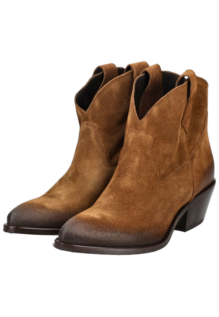 Lazamani Stiefelette Leder Cognac