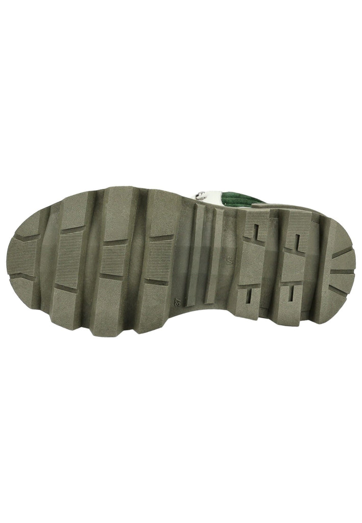 Lazamani Stiefelette Leder Grün Warmfutter