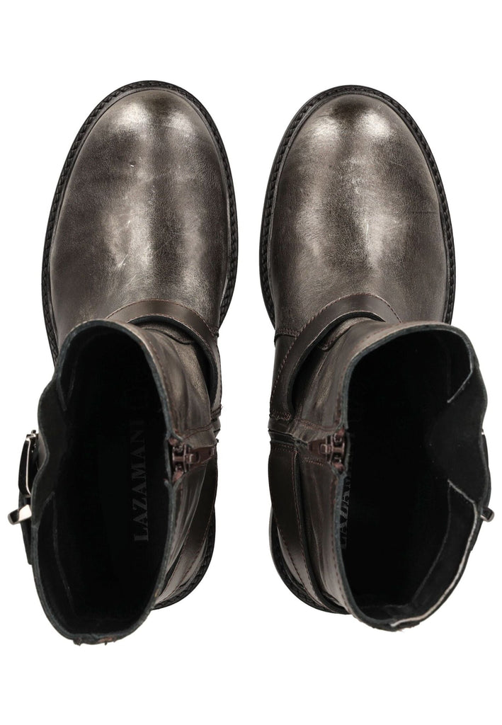 Lazamani Stiefelette Leder Pewter