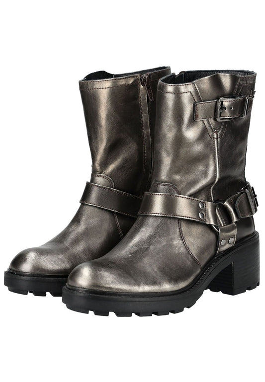 Lazamani Stiefelette Leder Pewter