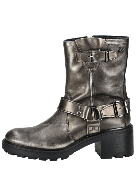 Lazamani Stiefelette Leder Pewter