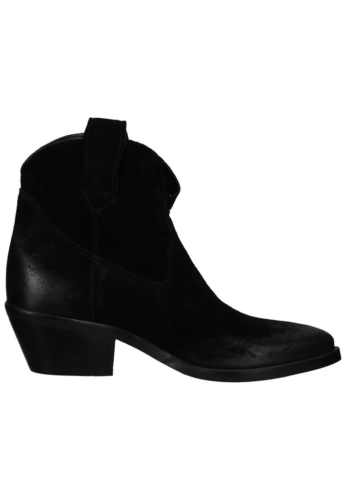 Lazamani Stiefelette Leder Schwarz