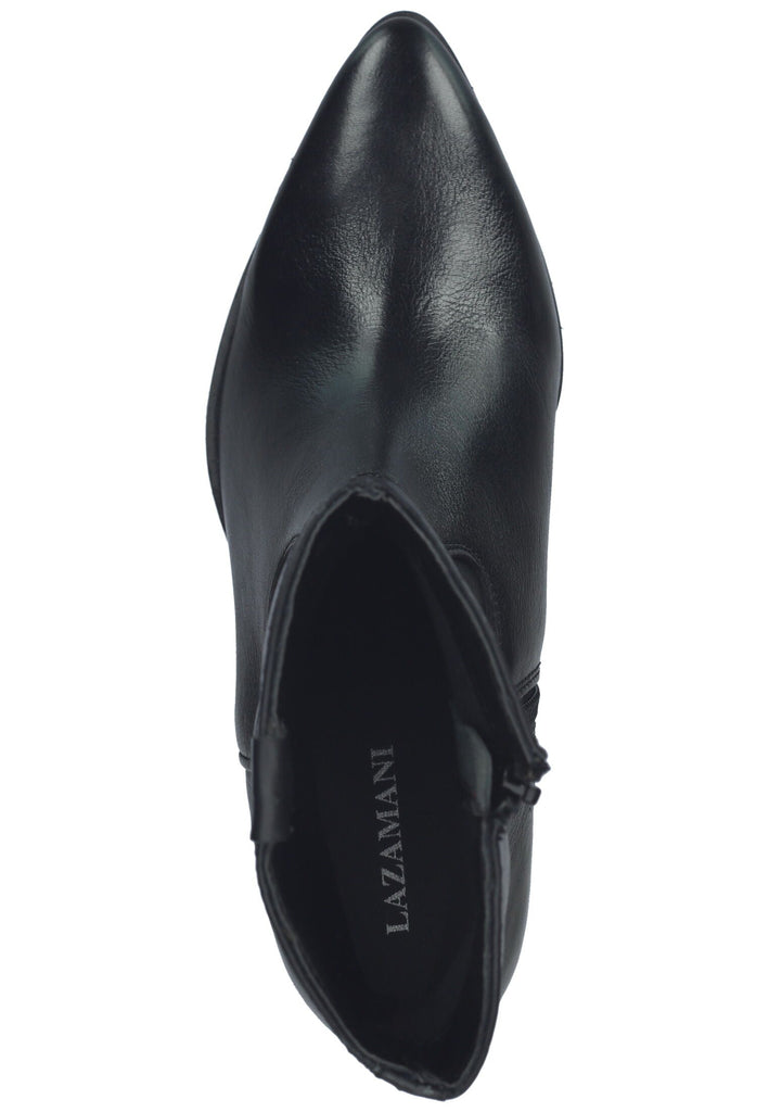 Lazamani Stiefelette Leder Schwarz