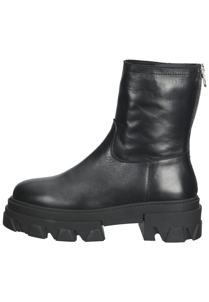 Lazamani Stiefelette Leder Schwarz