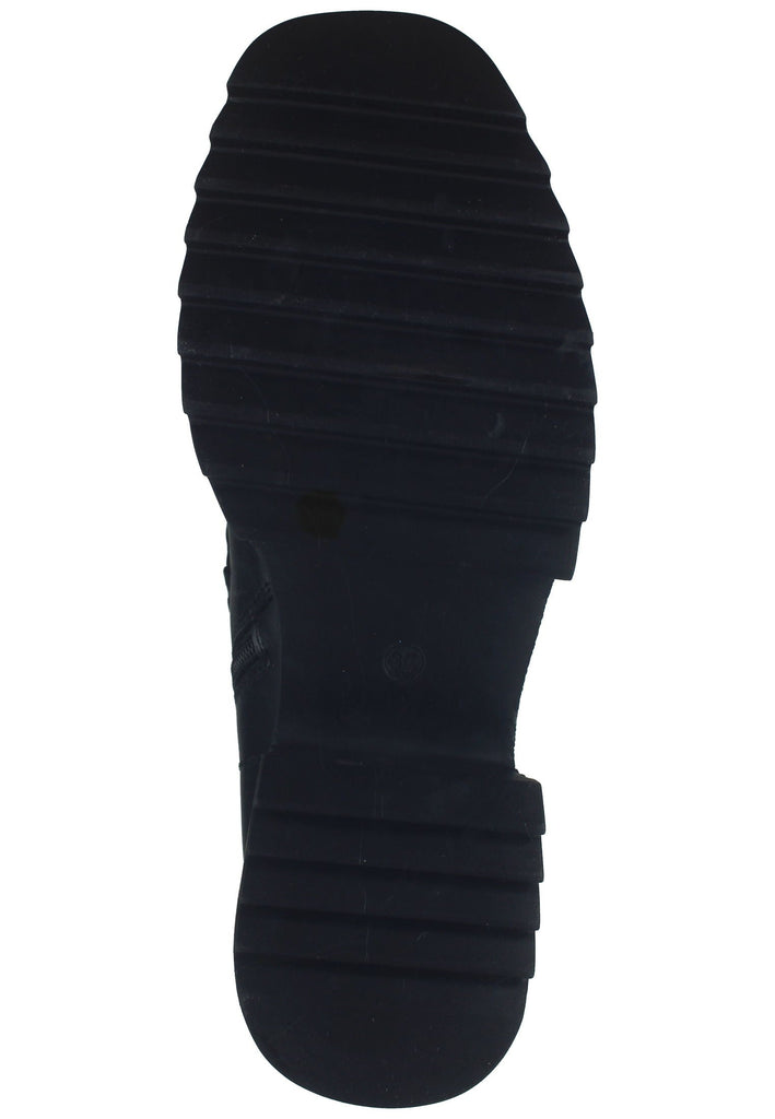 Lazamani Stiefelette Leder Schwarz