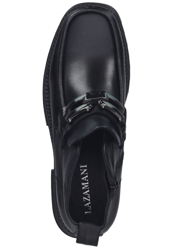 Lazamani Stiefelette Leder Schwarz