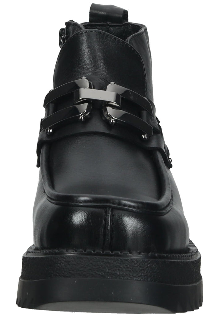 Lazamani Stiefelette Leder Schwarz