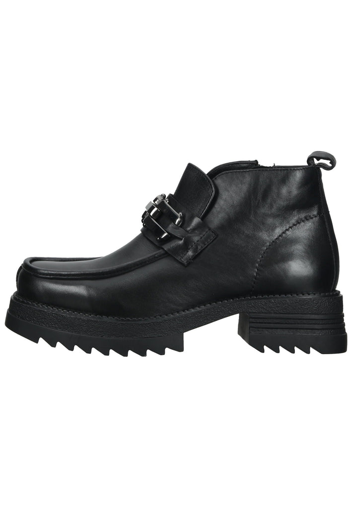 Lazamani Stiefelette Leder Schwarz