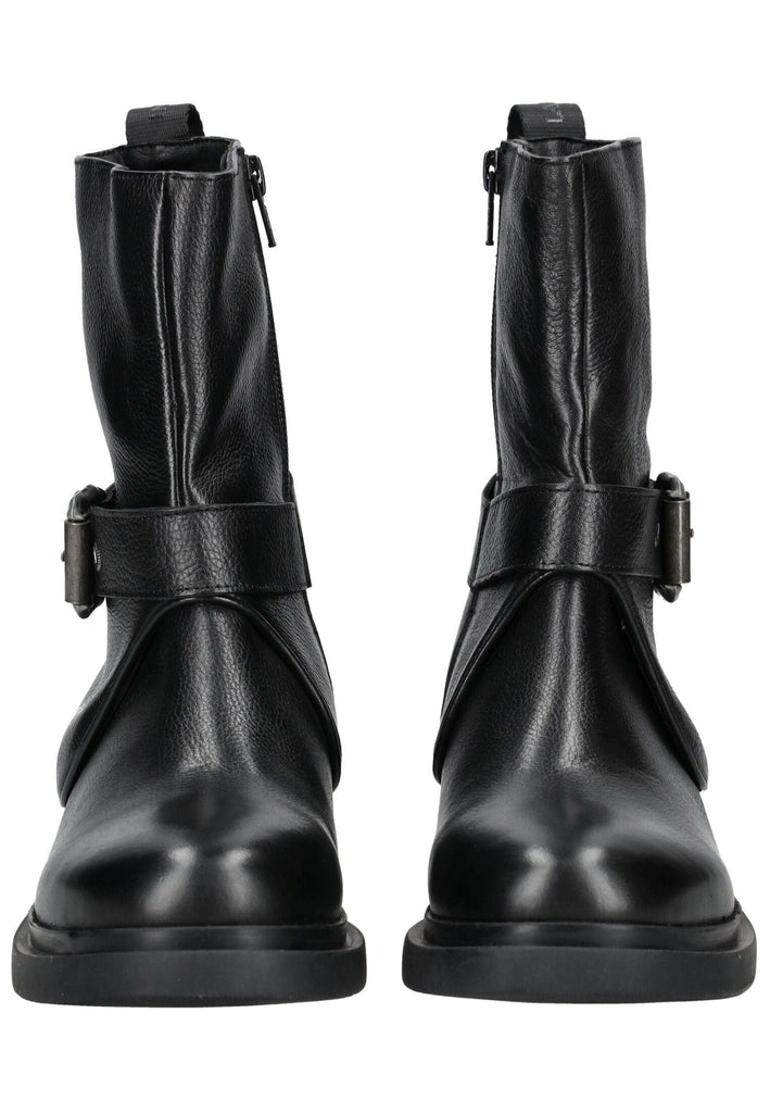 Lazamani Stiefelette Leder Schwarz