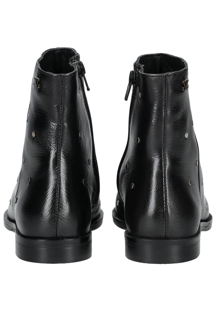 Lazamani Stiefelette Leder Schwarz/Silber