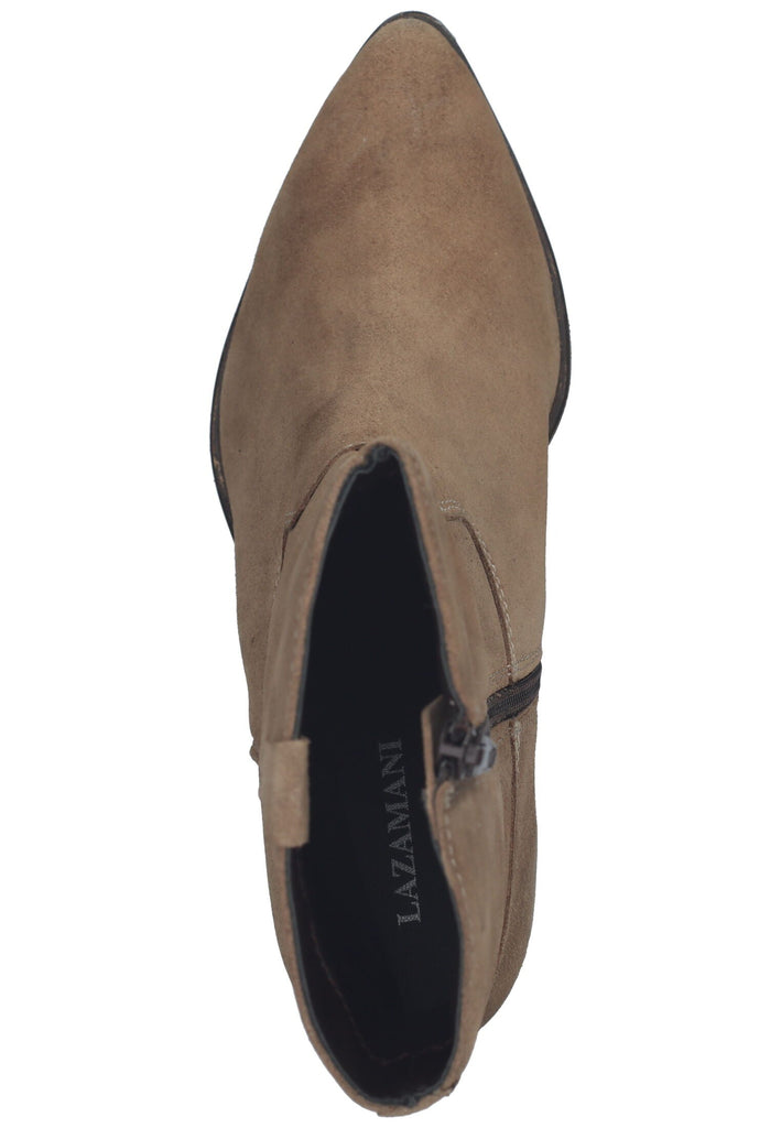 Lazamani Stiefelette Leder Taupe