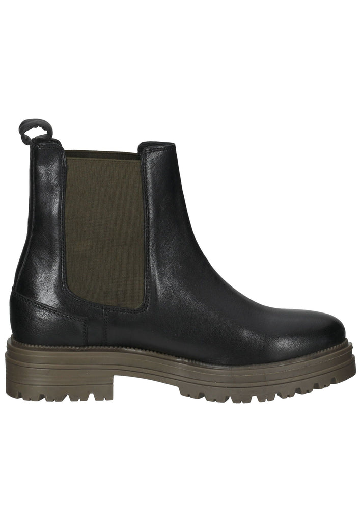 Lazamani Stiefelette Leder/Textil Khaki