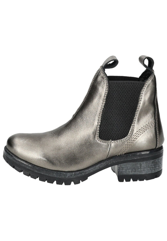 Lazamani Stiefelette Leder/Textil Pewter Warmfutter