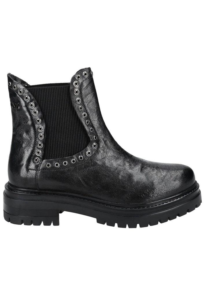 Lazamani Stiefelette Leder/Textil Schwarz