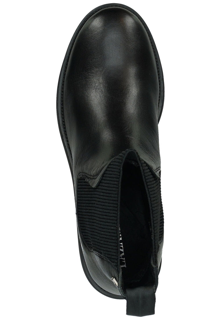 Lazamani Stiefelette Leder/Textil Schwarz