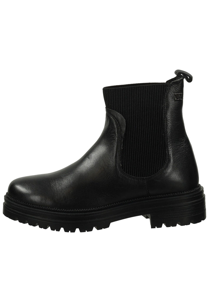 Lazamani Stiefelette Leder/Textil Schwarz
