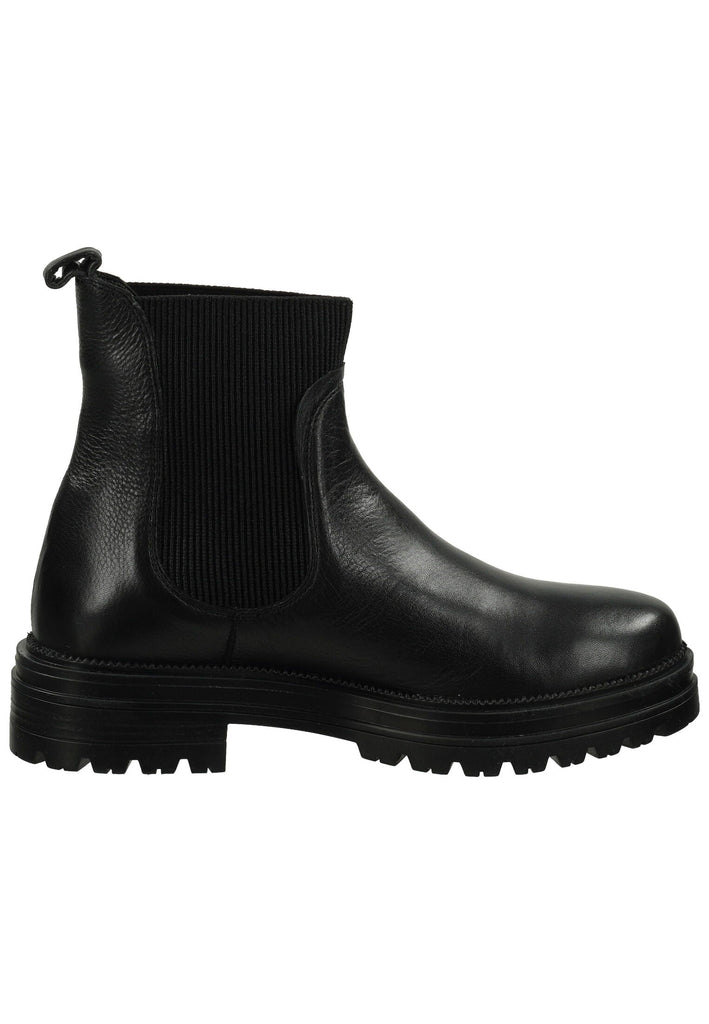 Lazamani Stiefelette Leder/Textil Schwarz