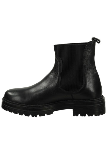 Lazamani Stiefelette Leder/Textil Schwarz