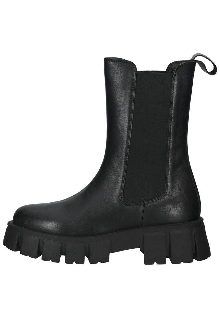 Lazamani Stiefelette Leder/Textil Schwarz