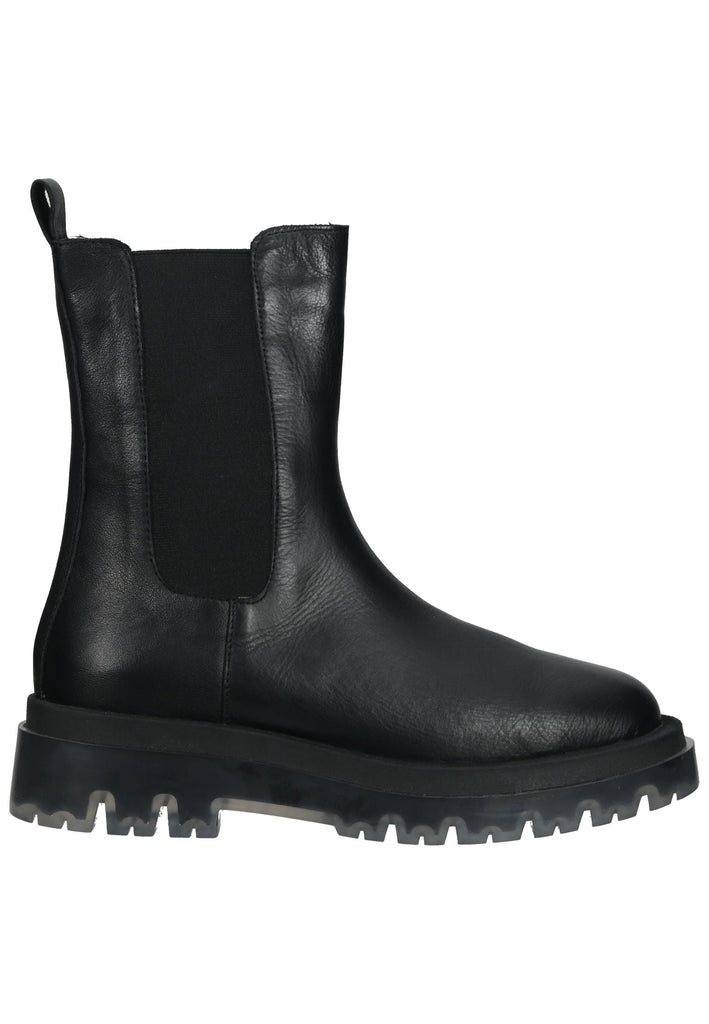 Lazamani Stiefelette Leder/Textil Schwarz