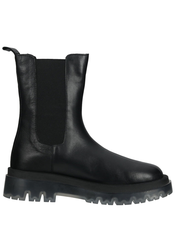 Lazamani Stiefelette Leder/Textil Schwarz