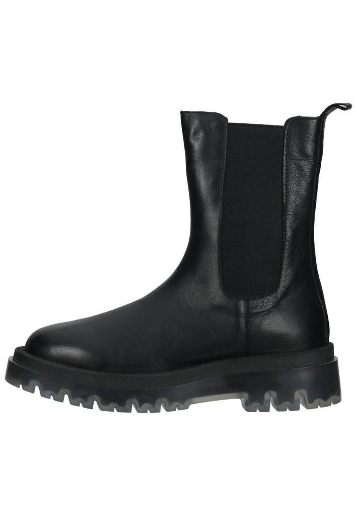 Lazamani Stiefelette Leder/Textil Schwarz