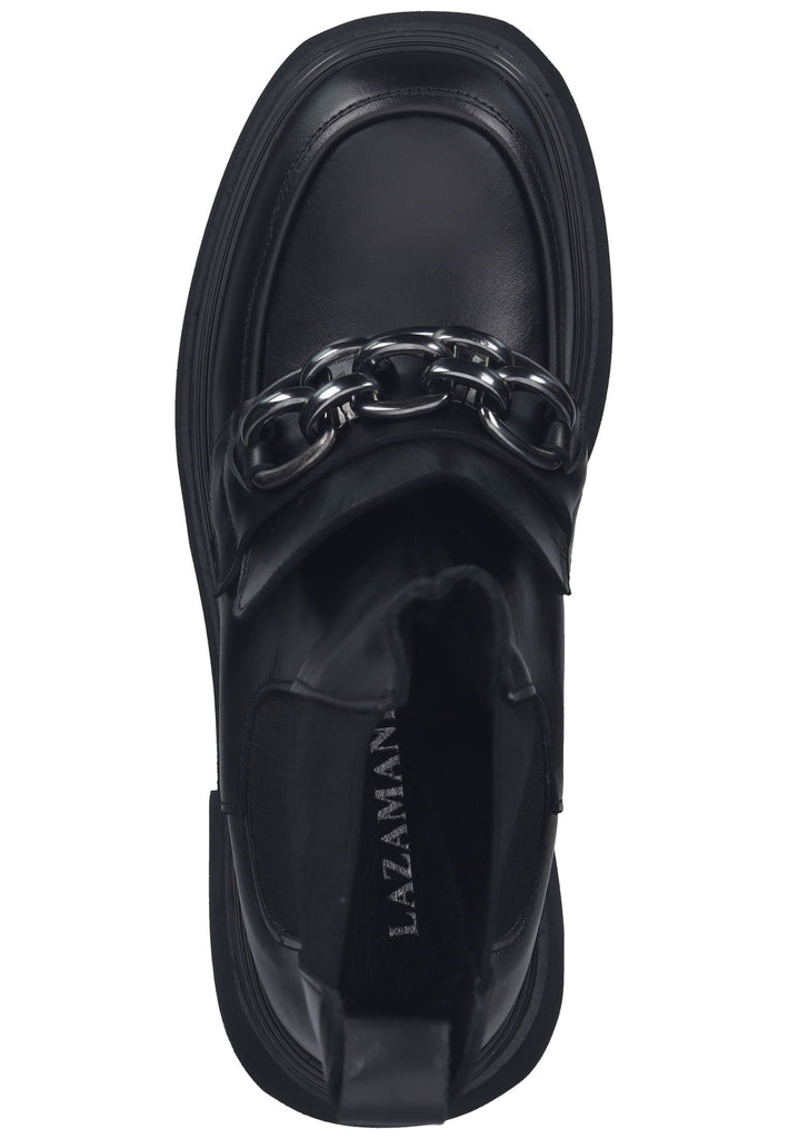 Lazamani Stiefelette Leder/Textil Schwarz