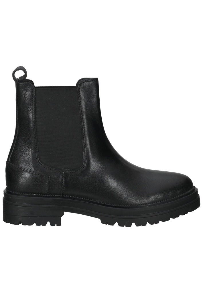 Lazamani Stiefelette Leder/Textil Schwarz