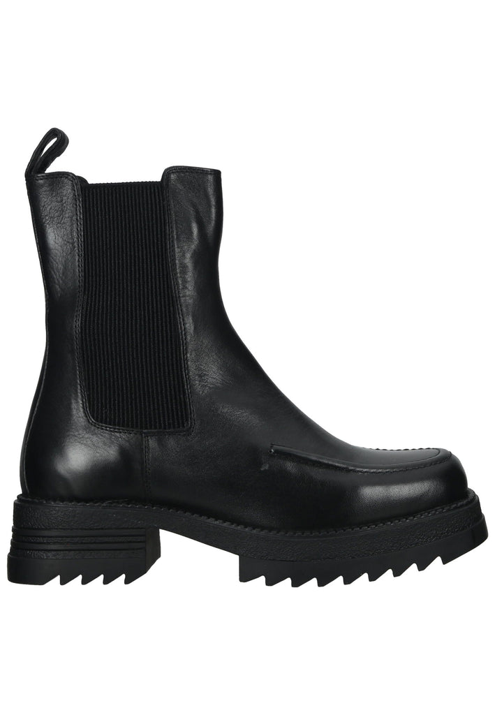 Lazamani Stiefelette Leder/Textil Schwarz