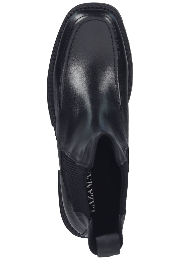 Lazamani Stiefelette Leder/Textil Schwarz