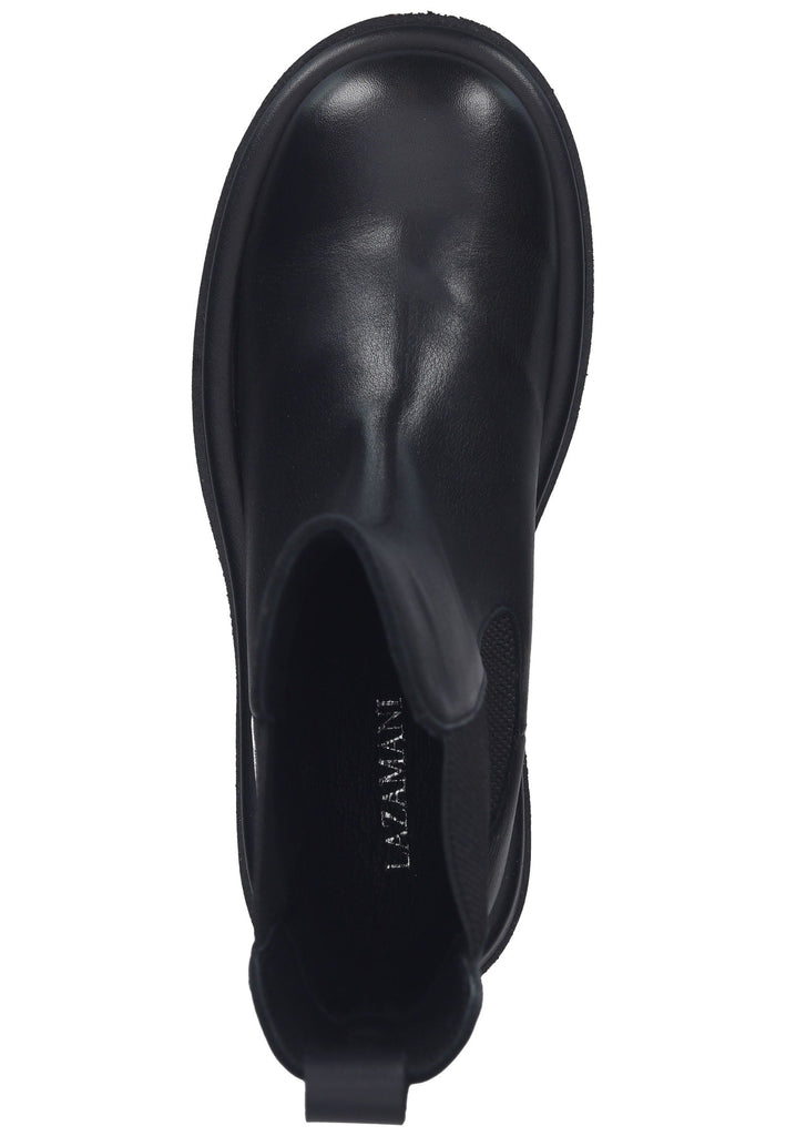Lazamani Stiefelette Leder/Textil Schwarz