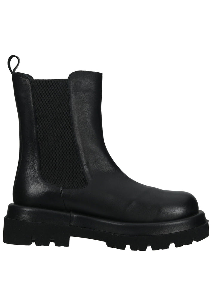 Lazamani Stiefelette Leder/Textil Schwarz