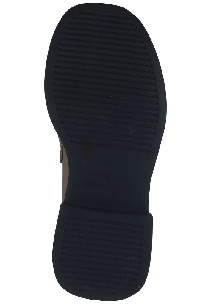 Lazamani Stiefelette Leder/Textil Taupe