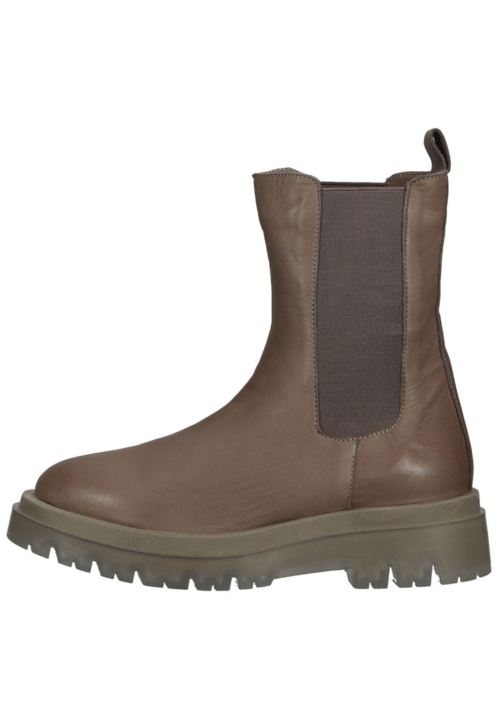 Lazamani Stiefelette Leder/Textil Taupe